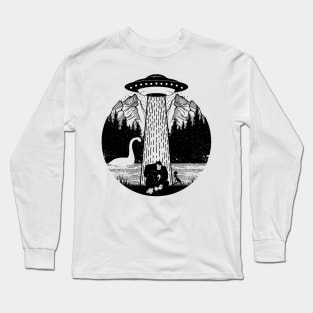 Bigfoot Ufo Abduction Alien Loch Ness Monster Long Sleeve T-Shirt